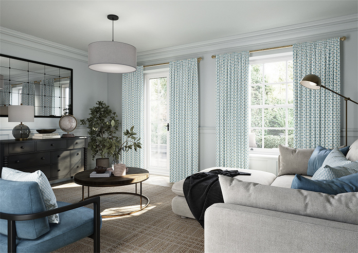 Zap, Azure - Made to Measure Curtains - Image 7